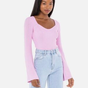 Line & Dot Melissa Long Sleeve
Sweater in Lilac